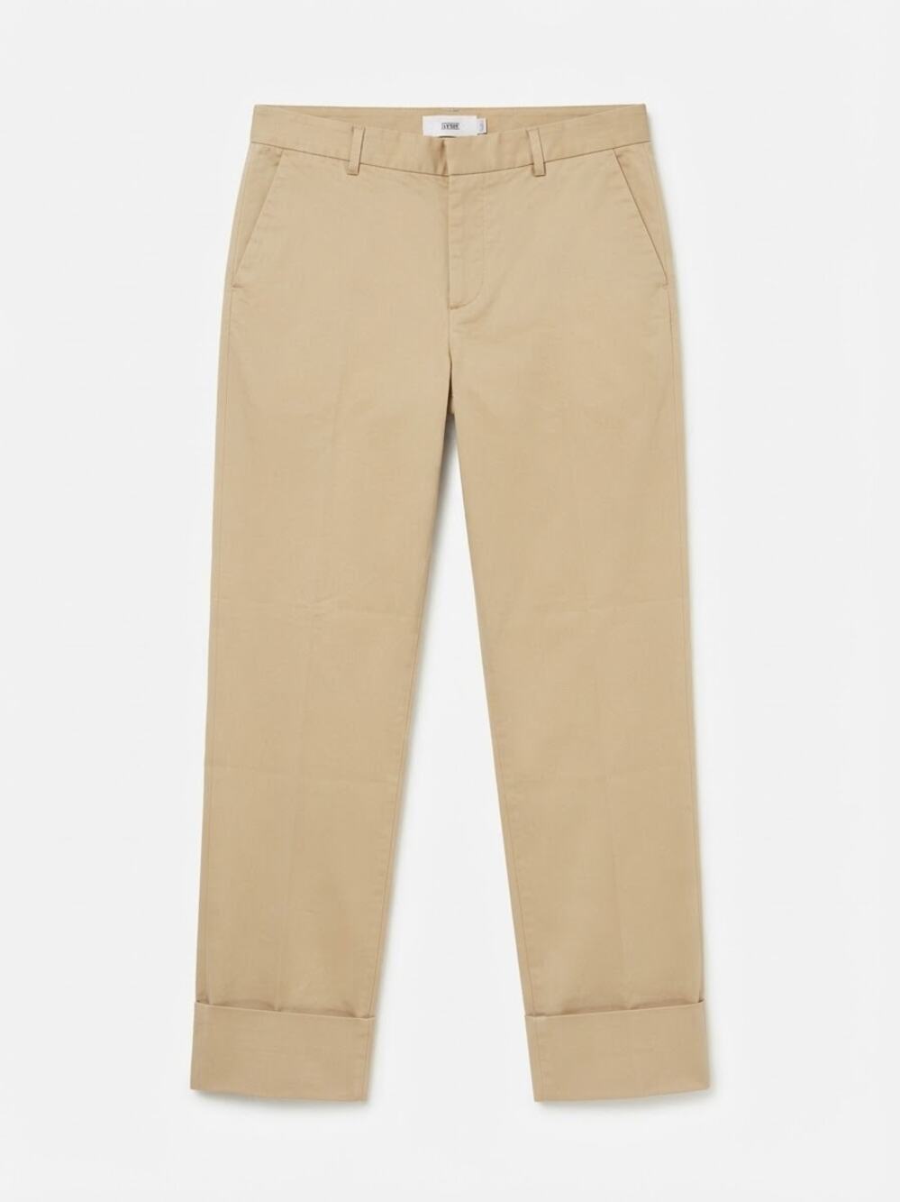 Closed Stewart 1911 Women Tan Linen Lyocell Cuffed Trousers Pants Size 28 Luxury